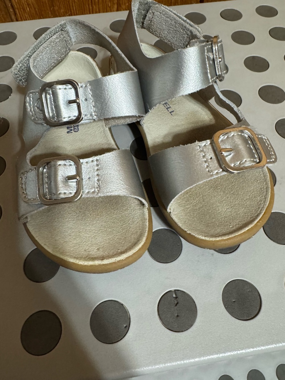 Merrell Bare Steps Toddler Silver Buckle Sandals - Comfortable Everyday Wear